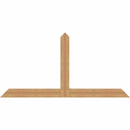 Ekena Millwork Portland Timber Gable Bracket, Western Red Cedar, 84"W x 42"H x 3 1/2"D x 5 1/2"F, 12/12 Pitch GBW084X42X0406POR00SWR